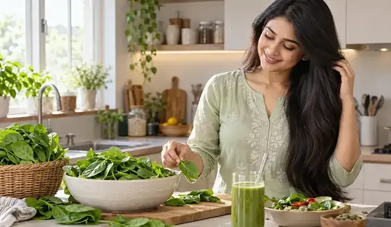 Spinach for Hair Growth - The Palak Secret to Strong & Long Hair