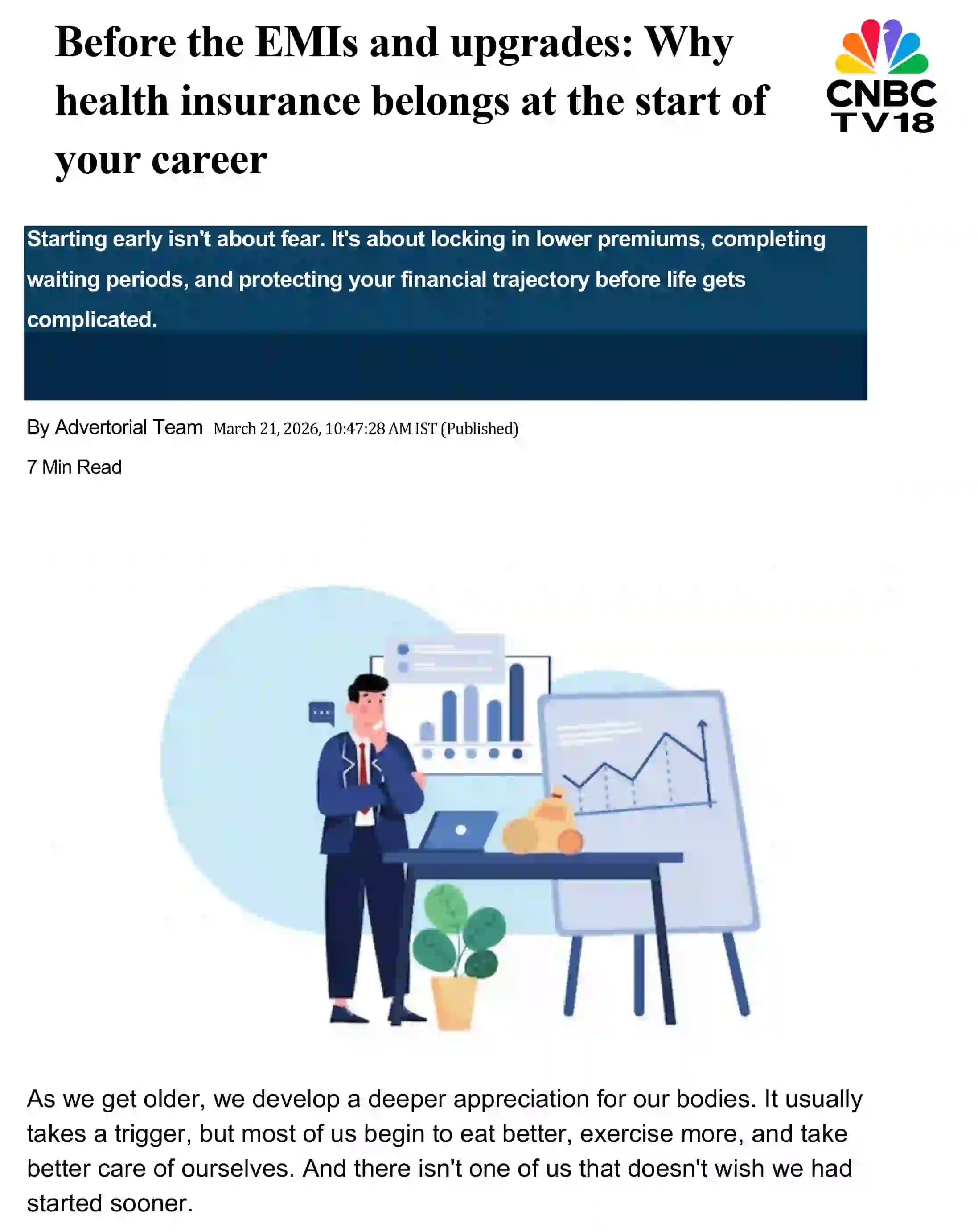 Before the EMIs and upgrades: Why health insurance belongs at the start of your career