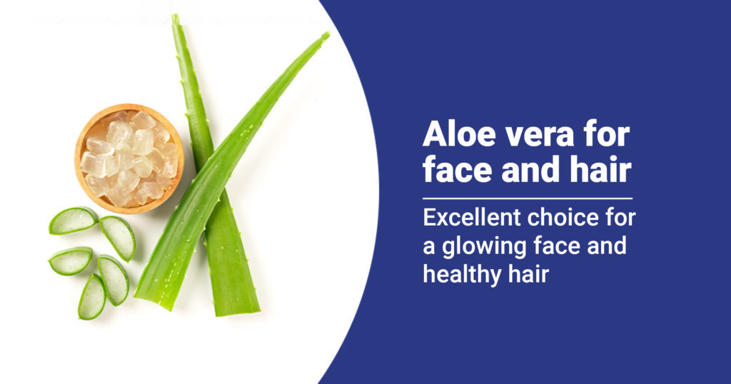 Aloe vera for face and hair