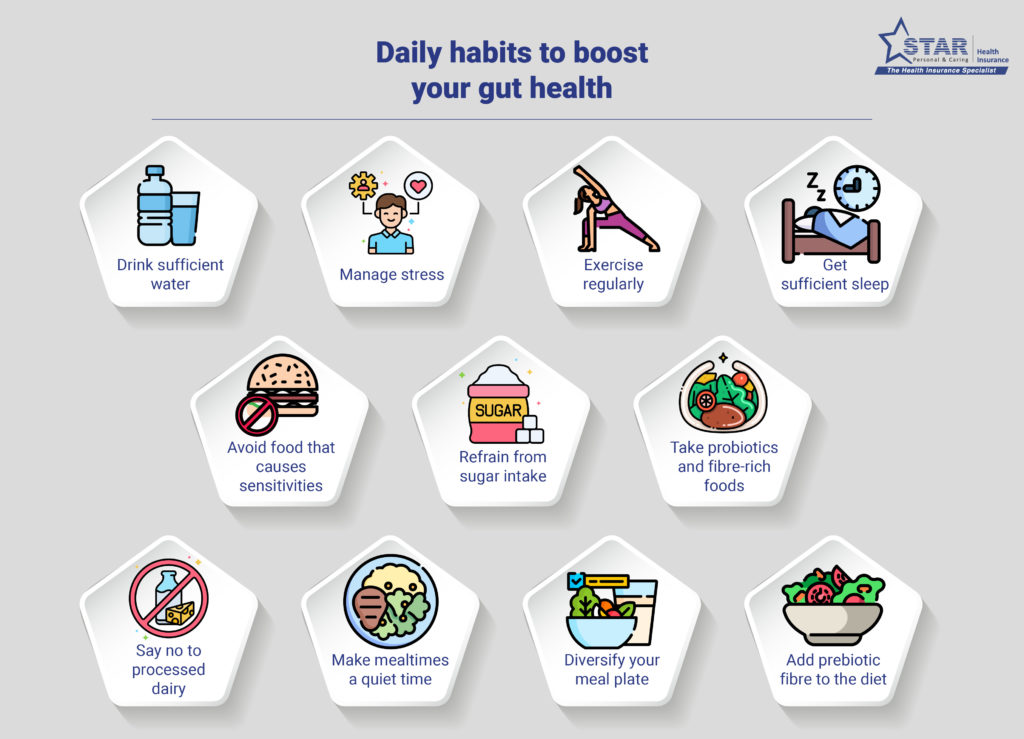 Daily habits to boost your gut health  
