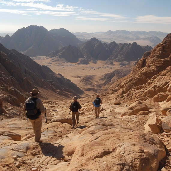 trek to Sinai mountain