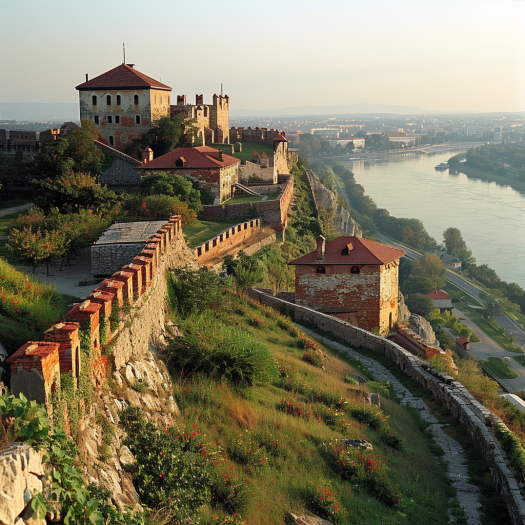 Petrovaradin Fortress in serbia